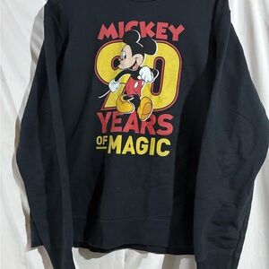 Disney Black Mickey 90 Years of Magic Crewneck Sweatshirt
